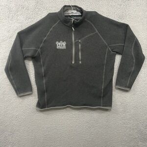 Arborwear Sweater Mens Extra Large Gray Half Zip Staghorn Fleece Pullover Work